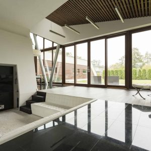 Bright villa with wood ceiling